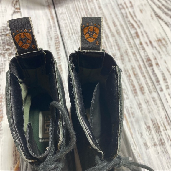 Ariat 4LR Combat Boots Black Size 5.5 - Picture 7 of 8